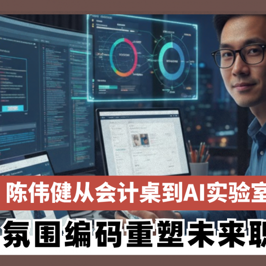 陈伟健从会计桌到AI实验室 以氛围编码重塑未来职场