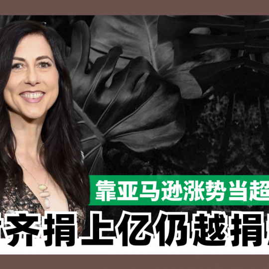 靠亚马逊涨势当超级慈善家 麦肯齐捐上亿仍越捐越富