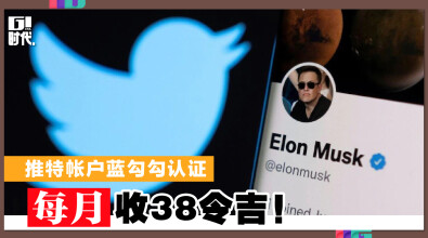 推特帐户蓝勾勾认证 每月收38令吉！