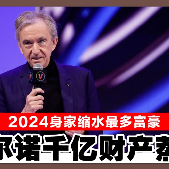 2024身家缩水最多富豪 阿尔诺千亿财产蒸发