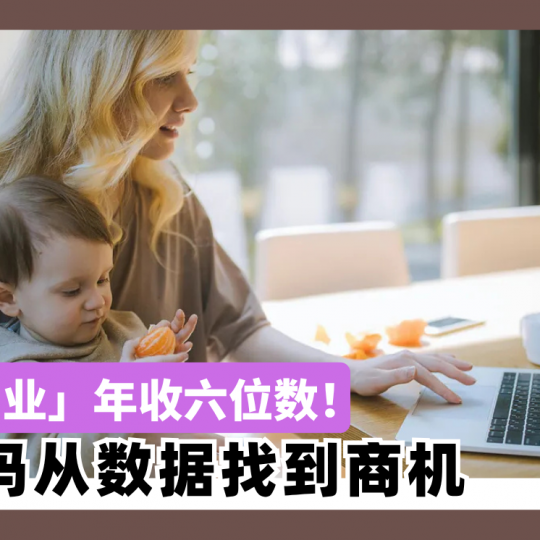 「超狂副业」年收六位数！ 二宝妈从数据找到商机