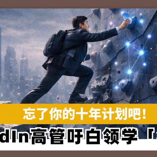 忘了你的十年计划吧！ LinkedIn高管：白领应学会「攀岩」